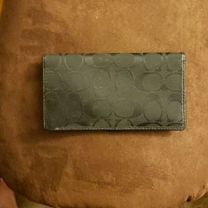 Coach checkbook holder